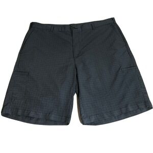 Ping Golf Shorts 40 Plaid Flat Front 6 Pockets 2 Cargo Style Lightweigt Poly